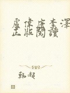 卢伟康李泽小说正版阅读封面