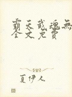 霸天武魂无弹窗全文免费