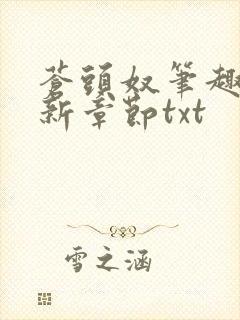 苍头奴笔趣阁最新章节txt