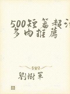 500短篇超污多肉推荐