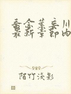 乔念叶妄川小说最新章节内容封面