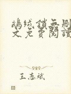 鹅绒锁无删减全文免费阅读笔趣阁