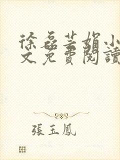 徐磊芸娟小说全文免费阅读