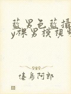 蓝男色蓝摄gay裸男模视频