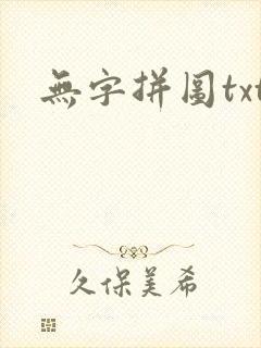 无字拼图txt封面