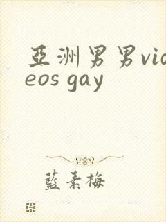 亚洲男男videos gay