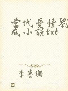 当代爱情刘雪刘成小说txt