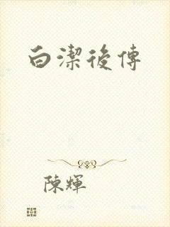 白洁后传封面