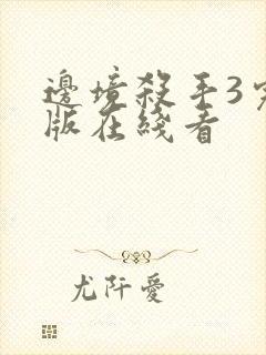 边境杀手3完整版在线看