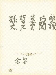 孙哲叶巧双修全文免费阅读笔趣阁封面