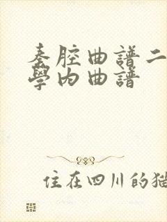 秦腔曲谱二胡初学内曲谱