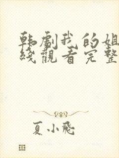 韩剧我的姐姐在线观看完整版