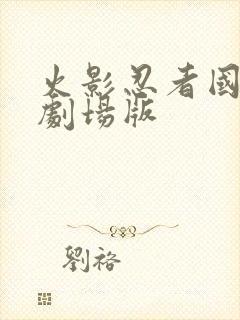 火影忍者国语版剧场版封面