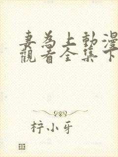 妻为上动漫免费观看全集下集