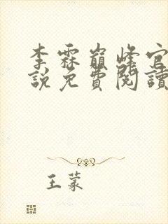 李霖巅峰官场小说免费阅读无弹窗