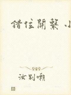 错位关系 小说封面