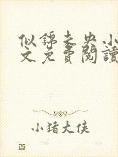 似锦未央小说全文免费阅读无弹窗封面