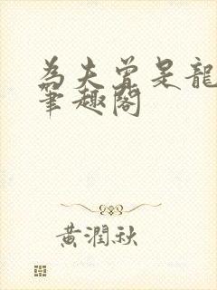 为夫曾是龙傲天笔趣阁封面