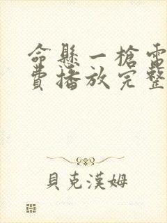 命悬一枪电影免费播放完整版封面