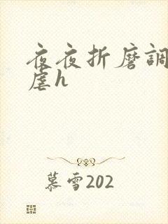 夜夜折磨调教她虐h封面