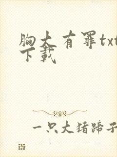 胸大有罪txt下载