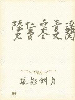 陆仁云青瑶正版免费全文阅读火火