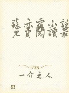 苏亦霜小说全文免费阅读最新章节封面