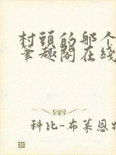 村头的那个哑巴笔趣阁在线阅读