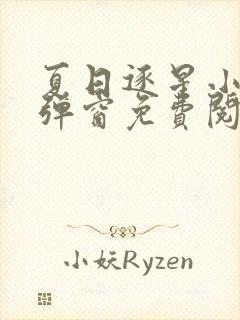 夏日逐星小说无弹窗免费阅读全文封面