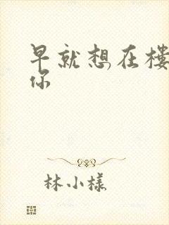 早就想在楼梯要你