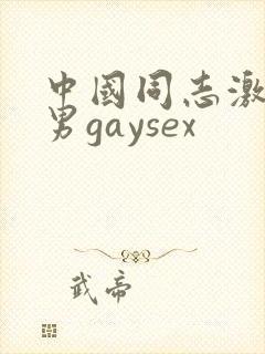 中国同志激情猛男gaysex封面