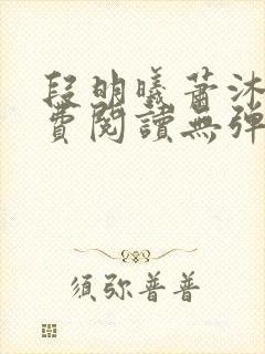 段明曦萧沐宸免费阅读无弹窗