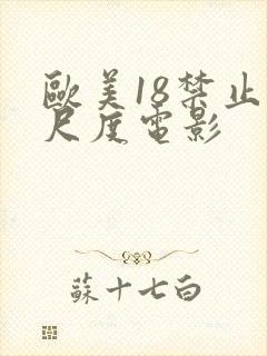 欧美18禁止大尺度电影