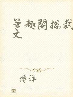 笔趣阁总裁高干文