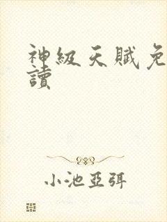 神级天赋免费阅读封面