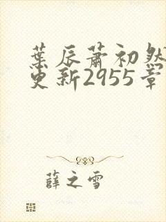 叶辰萧初然刚刚更新2955章