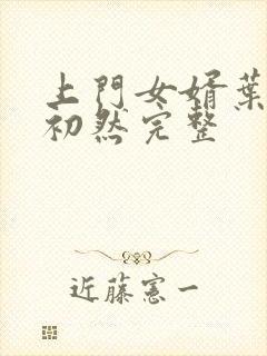 上门女婿叶辰萧初然完整