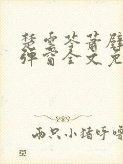 楚云苓萧壁城无弹窗全文免费阅读