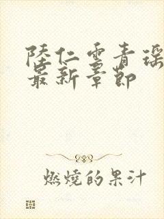 陆仁云青瑶超前最新章节