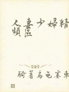 人妻少妇精品视频区