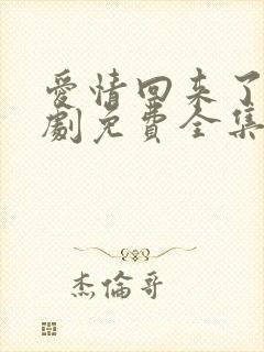 爱情回来了电视剧免费全集免费观看