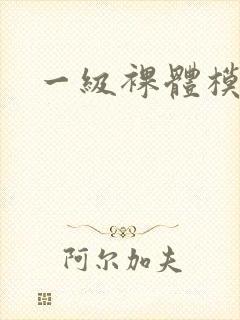 一级裸体模特封面