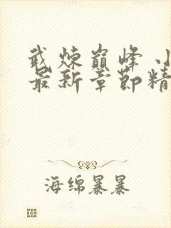 武炼巅峰 小说最新章节精校版