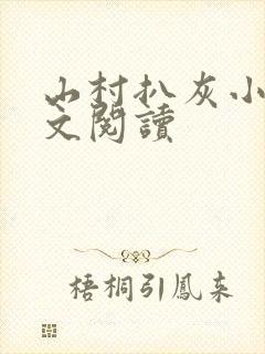 山村扒灰小说全文阅读