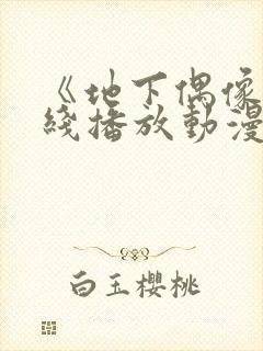 《地下偶像》在线播放动漫双男主