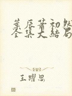 叶辰萧初然小说全集大结局怎么样