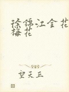 徐锦江金花瓶楷梅花