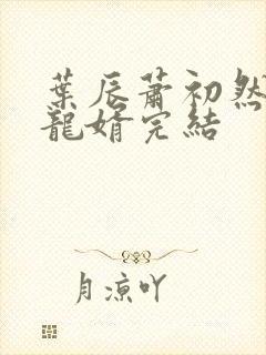 叶辰萧初然上门龙婿完结