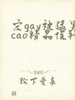 宏gay被猛男cao精品俊轩