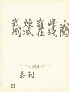 武炼巅峰小说无删减在线阅读